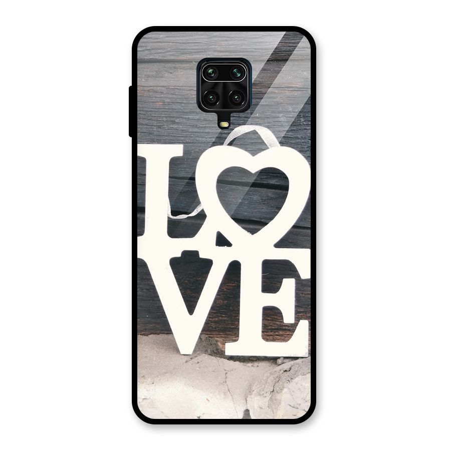 Wood Love Lock Glass Back Case for Poco M2 Pro