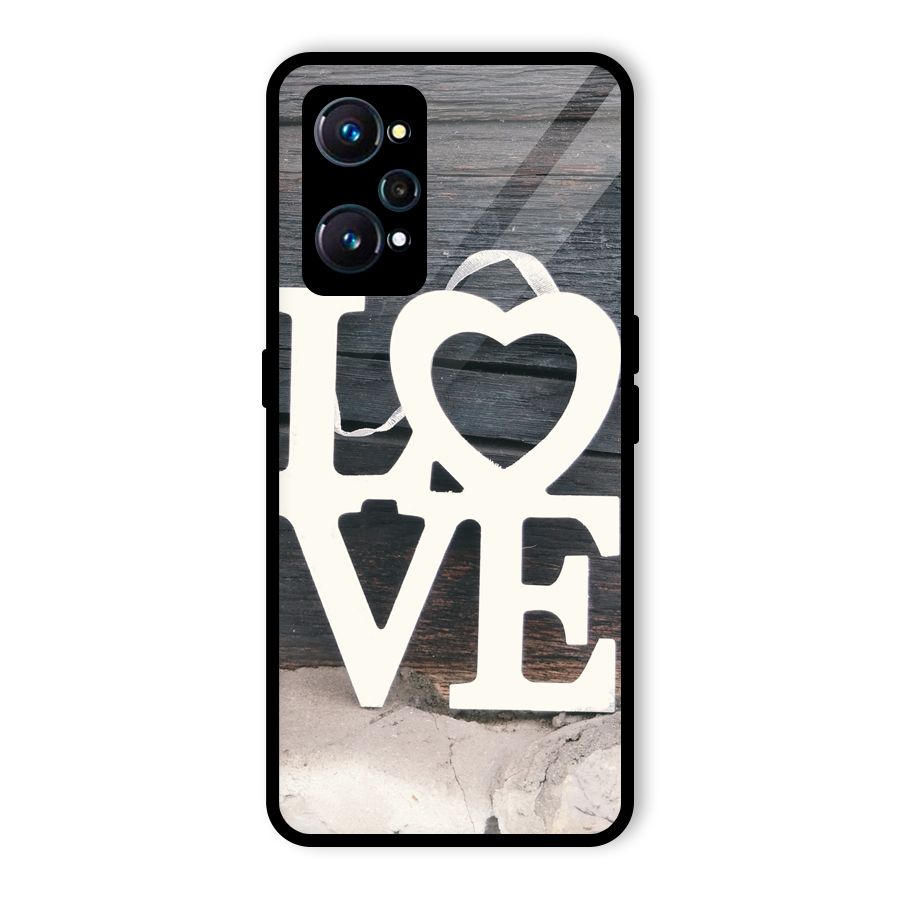Wood Love Lock Glass Back Case for Realme GT 2
