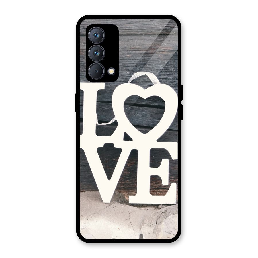 Wood Love Lock Glass Back Case for Realme GT Master Edition