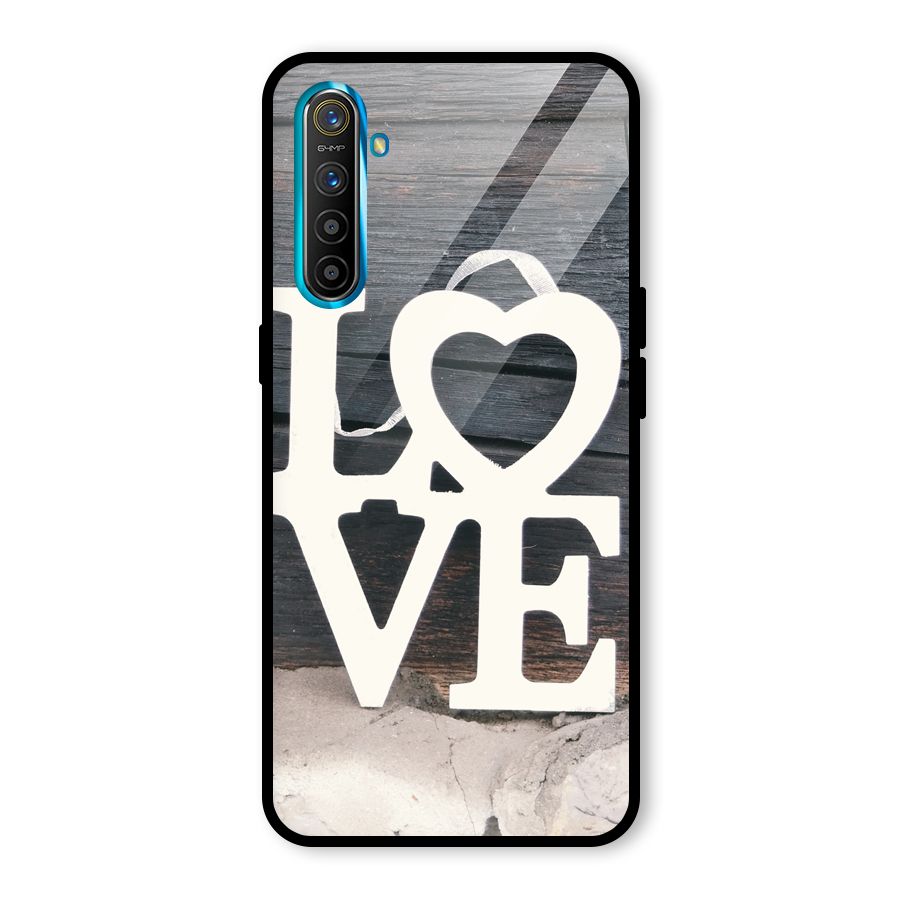 Wood Love Lock Glass Back Case for Realme XT