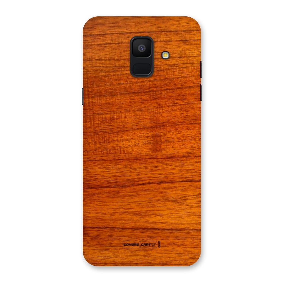 Wood Texture Design Back Case for Galaxy A6 (2018)