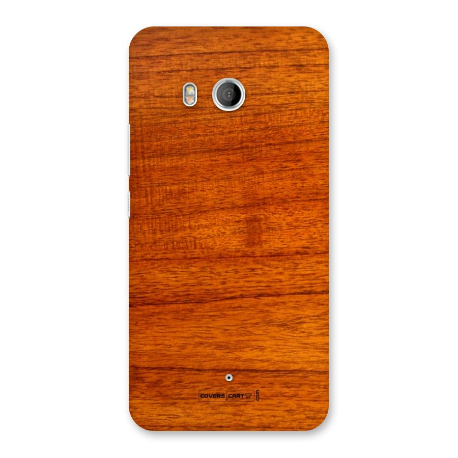 Wood Texture Design Back Case for HTC U11