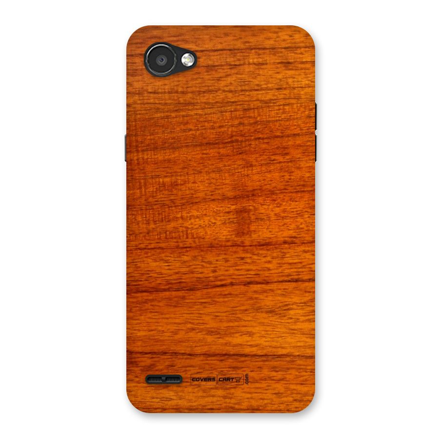 Wood Texture Design Back Case for LG Q6