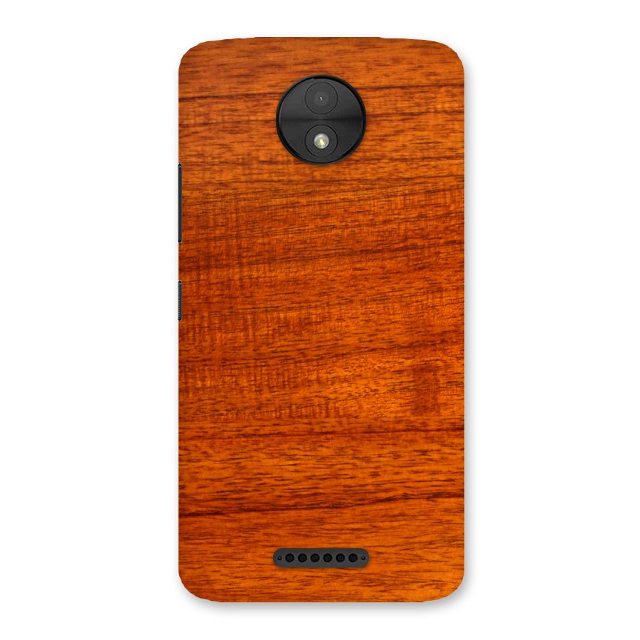 Wood Texture Design Back Case for Moto C