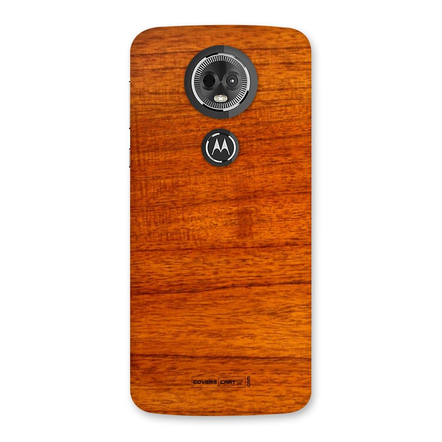 Wood Texture Design Back Case for Moto E5 Plus