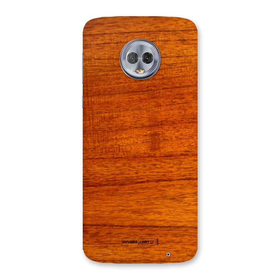 Wood Texture Design Back Case for Moto G6 Plus