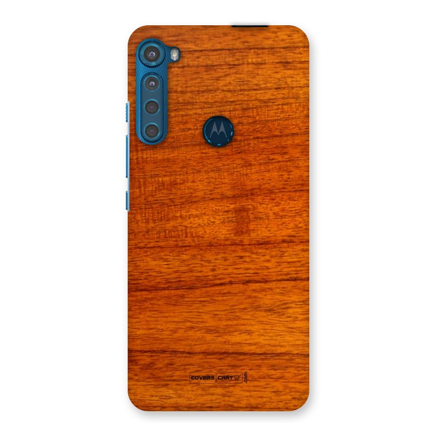 Wood Texture Design Back Case for Motorola One Fusion Plus