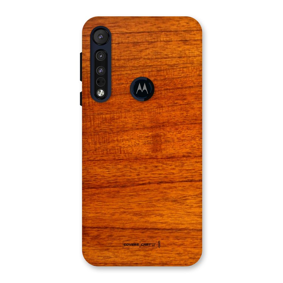 Wood Texture Design Back Case for Motorola One Macro