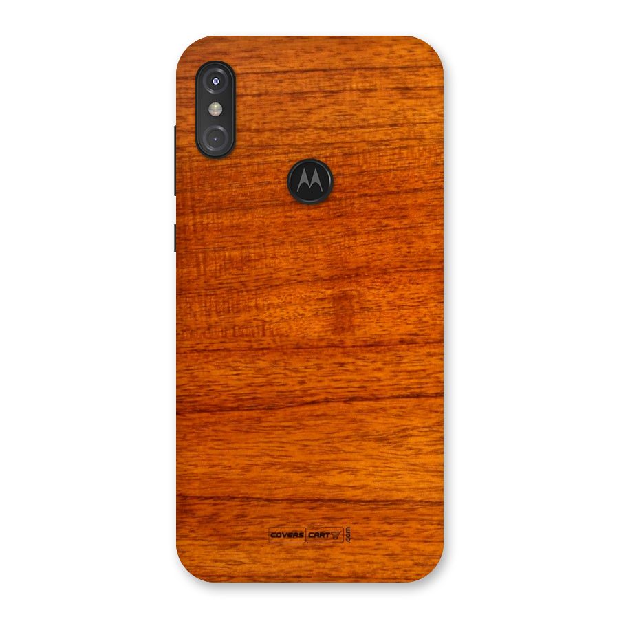 Wood Texture Design Back Case for Motorola One Power