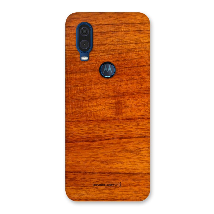 Wood Texture Design Back Case for Motorola One Vision