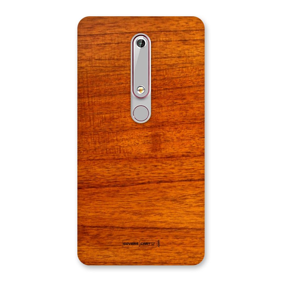Wood Texture Design Back Case for Nokia 6.1