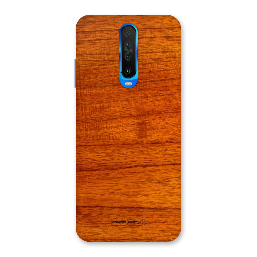 Wood Texture Design Back Case for Poco X2