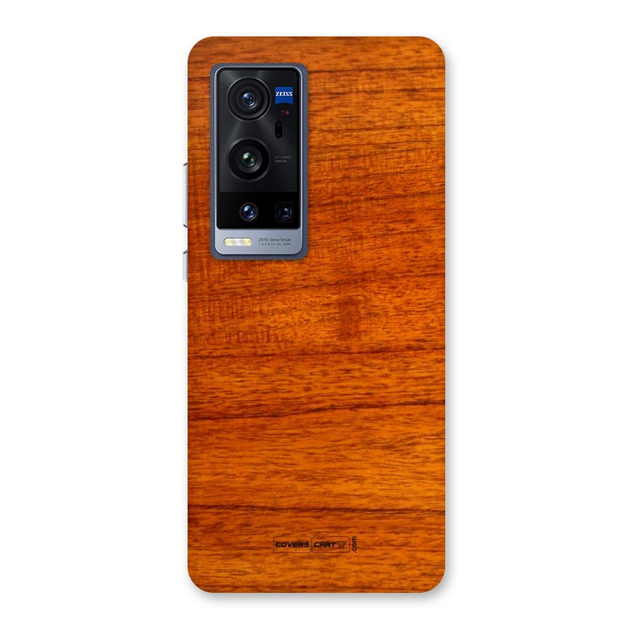 Wood Texture Design Back Case for Vivo X60 Pro Plus
