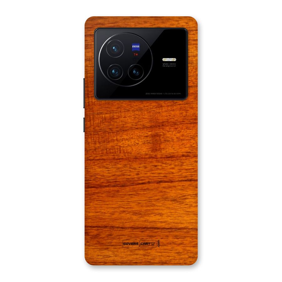 Wood Texture Design Back Case for Vivo X80