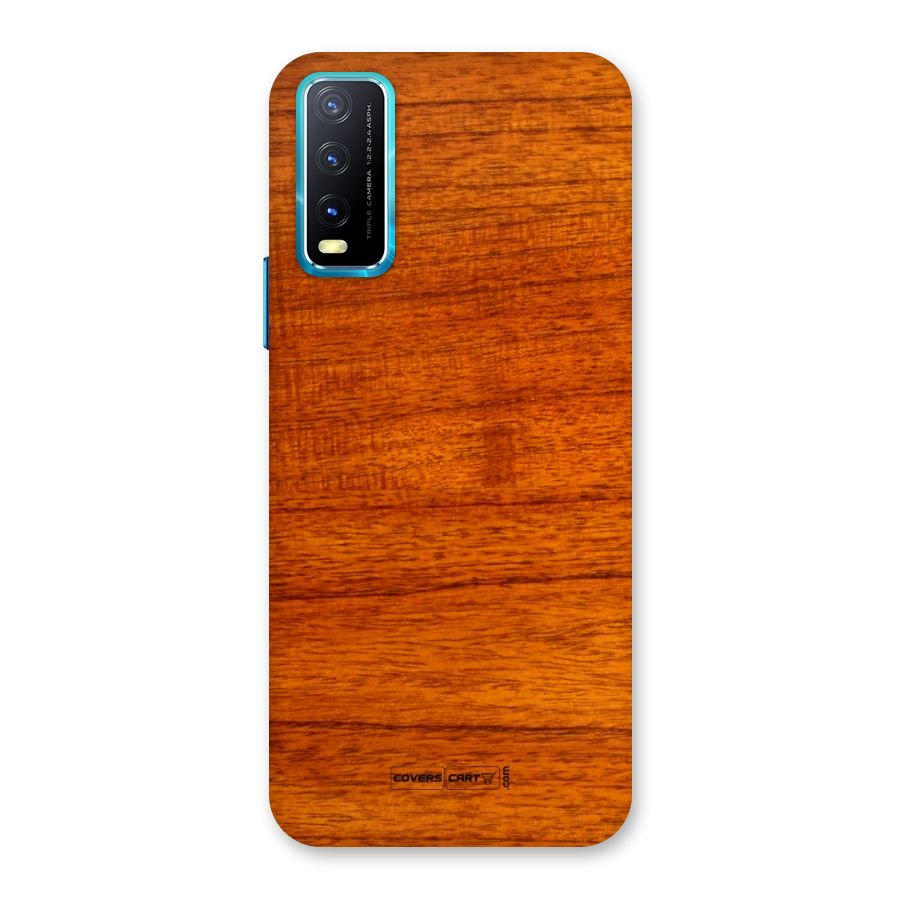 Wood Texture Design Back Case for Vivo Y20A