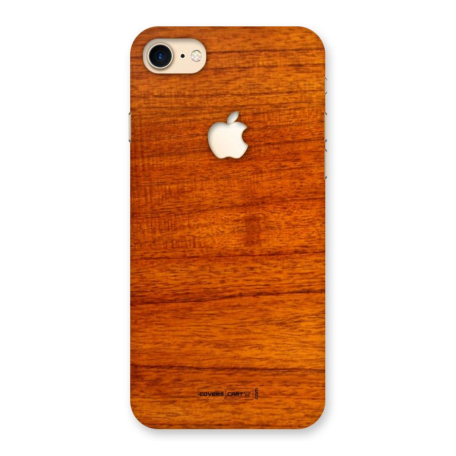 Wood Texture Design Back Case for iPhone 7 Apple Cut