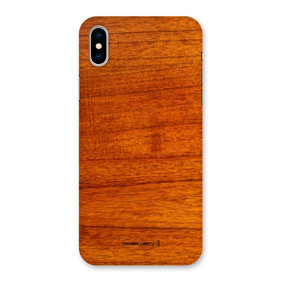 Wood Texture Design Back Case for iPhone XS