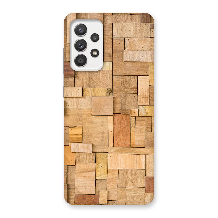 Wooden Blocks Back Case for Galaxy A52