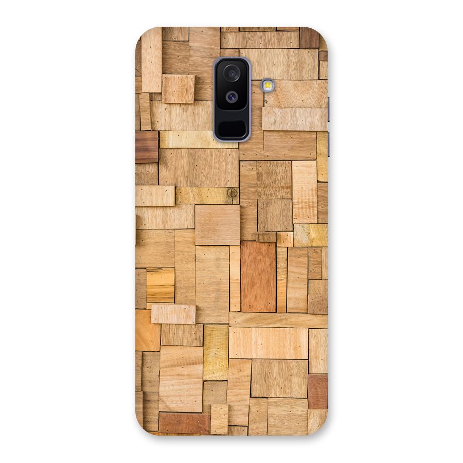 Wooden Blocks Back Case for Galaxy A6 Plus