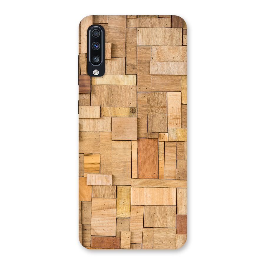 Wooden Blocks Back Case for Galaxy A70