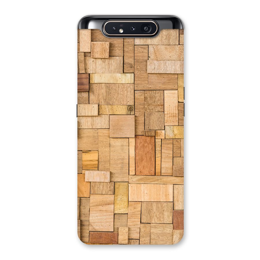 Wooden Blocks Back Case for Galaxy A80