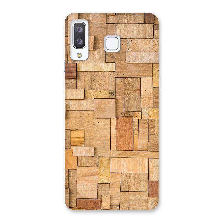 Wooden Blocks Back Case for Galaxy A8 Star