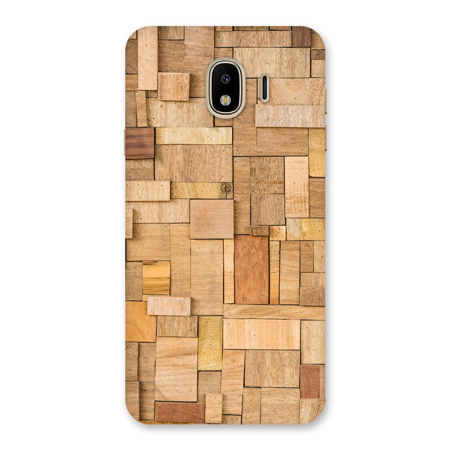 Wooden Blocks Back Case for Galaxy J4