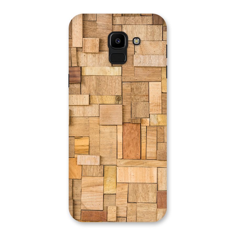 Wooden Blocks Back Case for Galaxy J6