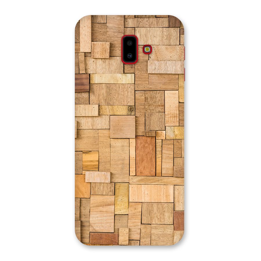 Wooden Blocks Back Case for Galaxy J6 Plus