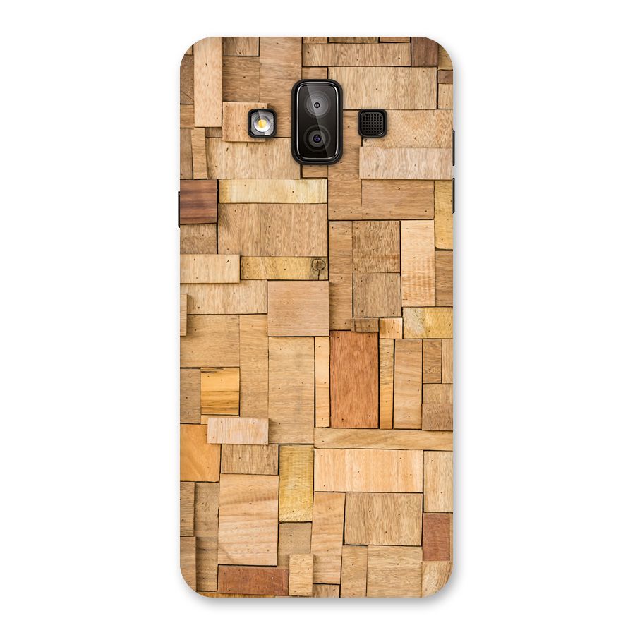 Wooden Blocks Back Case for Galaxy J7 Duo