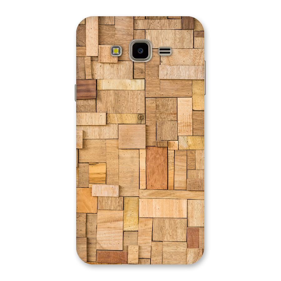 Wooden Blocks Back Case for Galaxy J7 Nxt