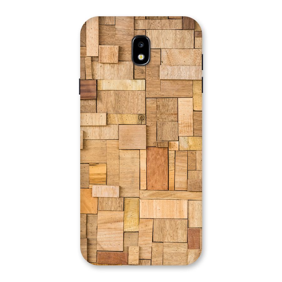 Wooden Blocks Back Case for Galaxy J7 Pro