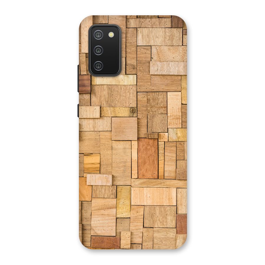 Wooden Blocks Back Case for Galaxy M02s