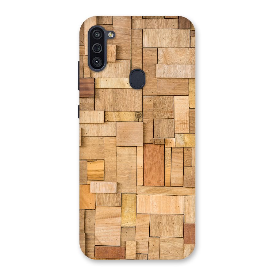 Wooden Blocks Back Case for Galaxy M11