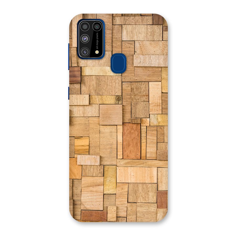 Wooden Blocks Back Case for Galaxy M31
