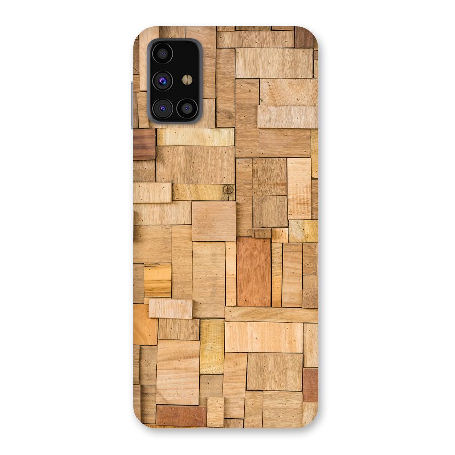 Wooden Blocks Back Case for Galaxy M31s