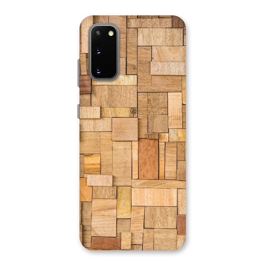 Wooden Blocks Back Case for Galaxy S20