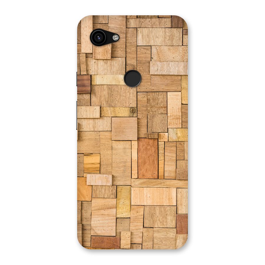 Wooden Blocks Back Case for Google Pixel 3a XL