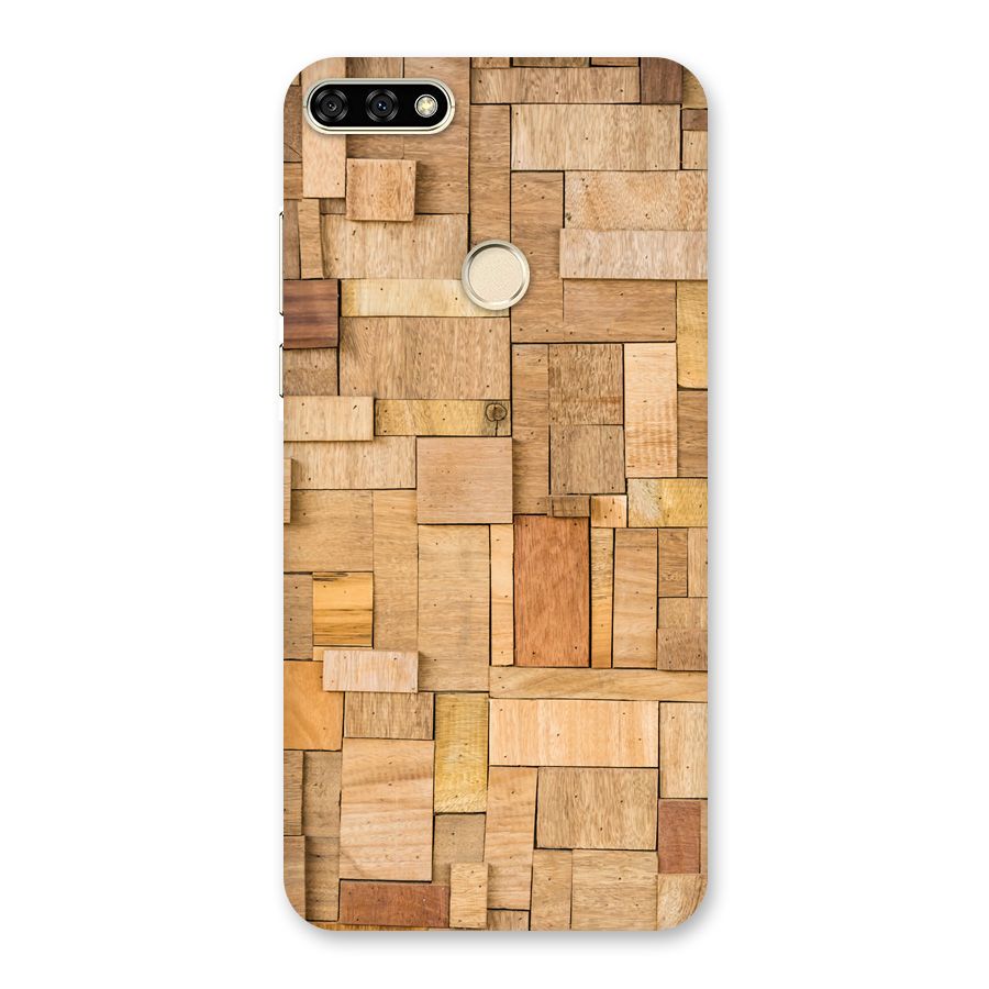 Wooden Blocks Back Case for Honor 7A
