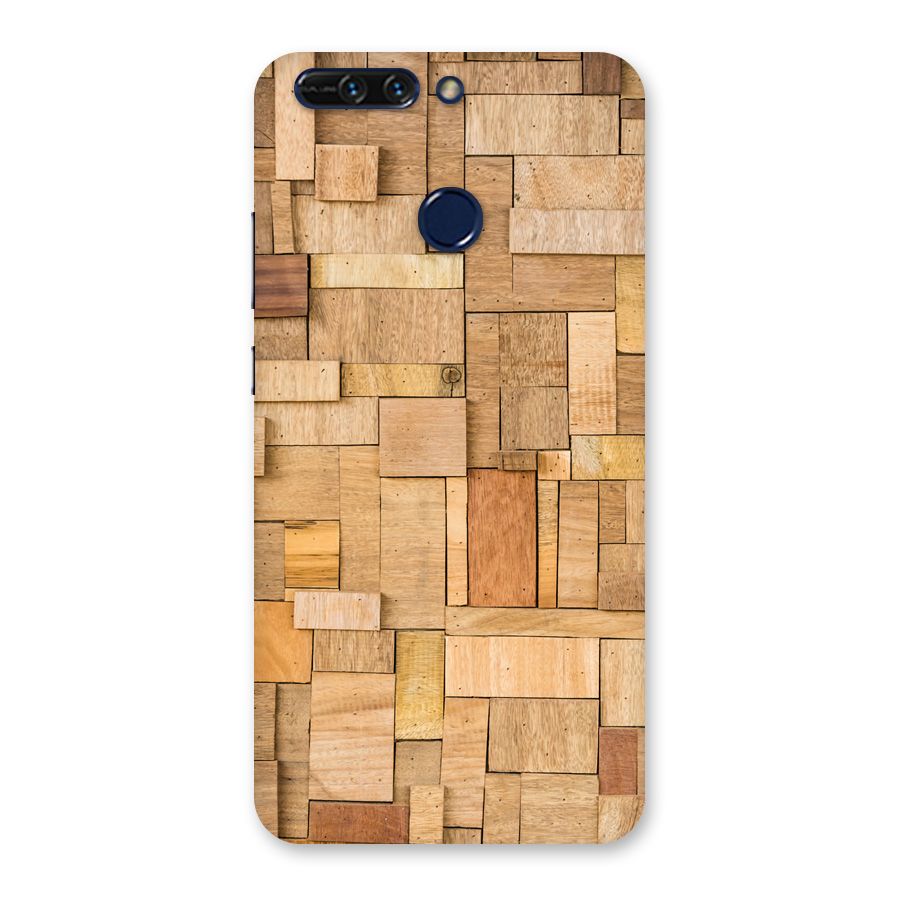 Wooden Blocks Back Case for Honor 8 Pro