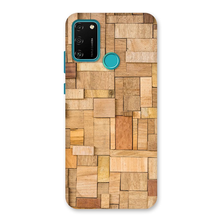 Wooden Blocks Back Case for Honor 9A