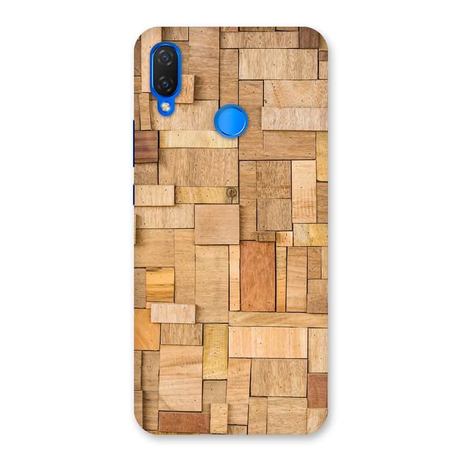 Wooden Blocks Back Case for Huawei P Smart+