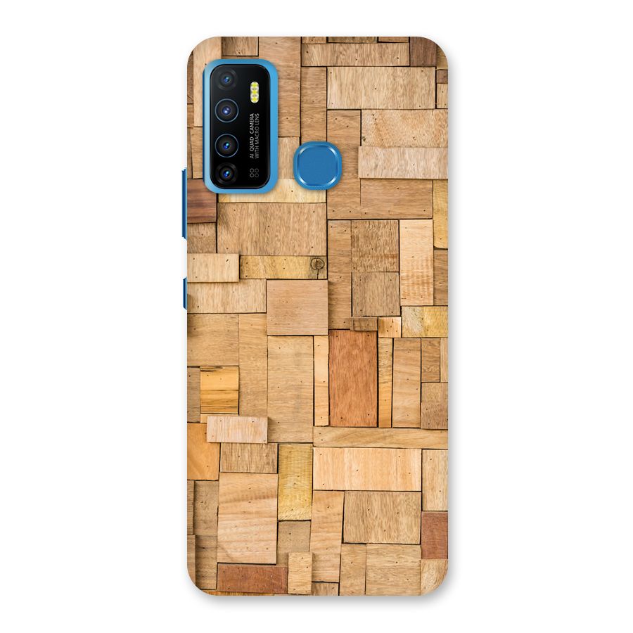 Wooden Blocks Back Case for Infinix Hot 9