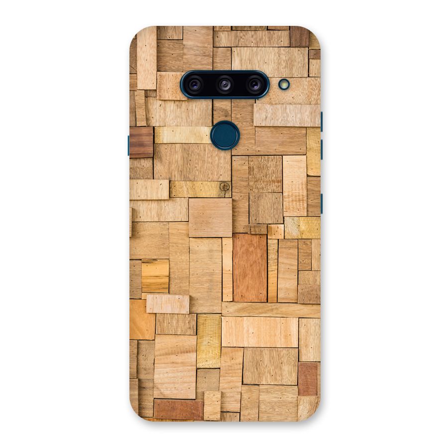 Wooden Blocks Back Case for LG  V40 ThinQ