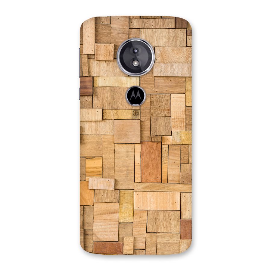 Wooden Blocks Back Case for Moto E5