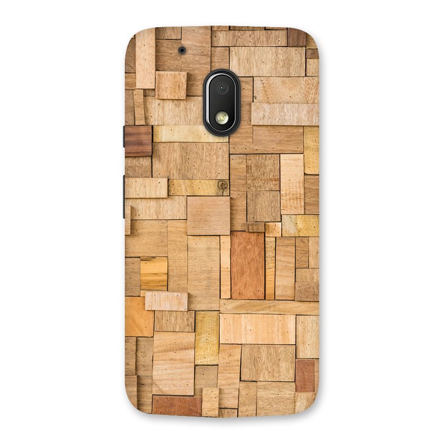 Wooden Blocks Back Case for Moto G4 Play