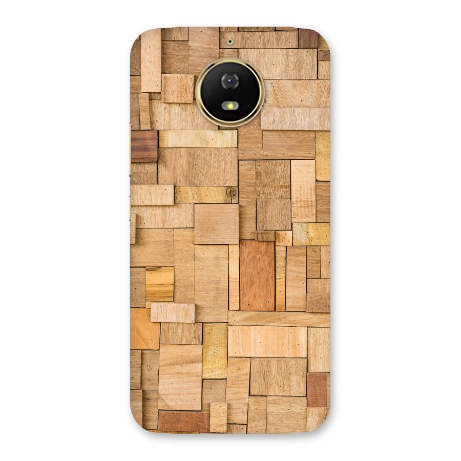 Wooden Blocks Back Case for Moto G5s