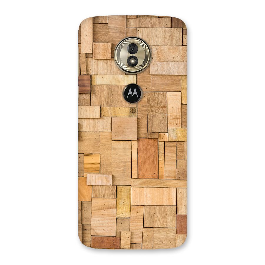 Wooden Blocks Back Case for Moto G6 Play