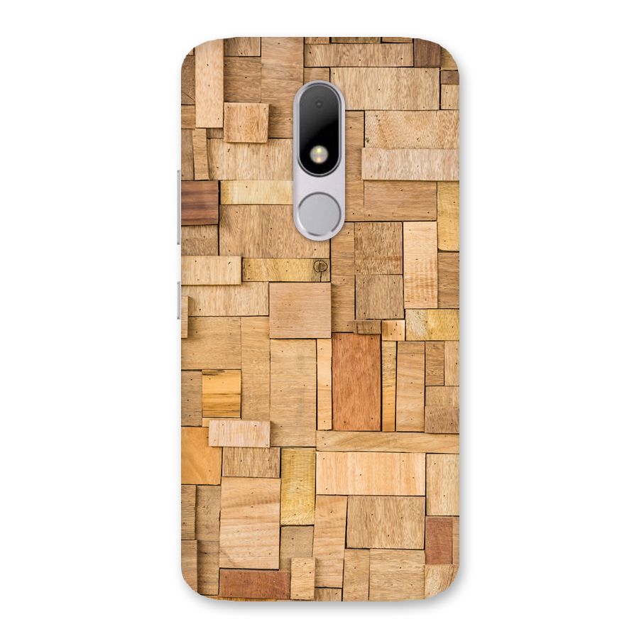 Wooden Blocks Back Case for Moto M