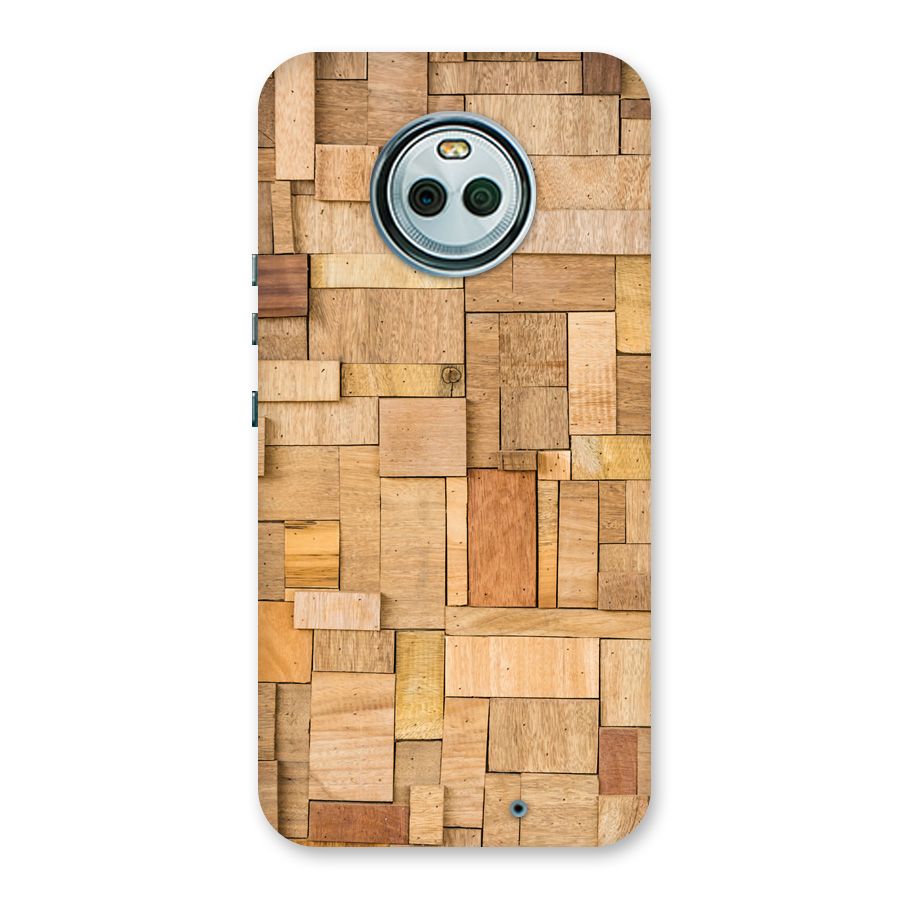 Wooden Blocks Back Case for Moto X4